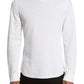 Men's Vince White Double Knit Long Sleeve T-Shirt - X Large