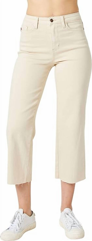 Judy Blue - High-rise Cropped Wide Leg Jeans