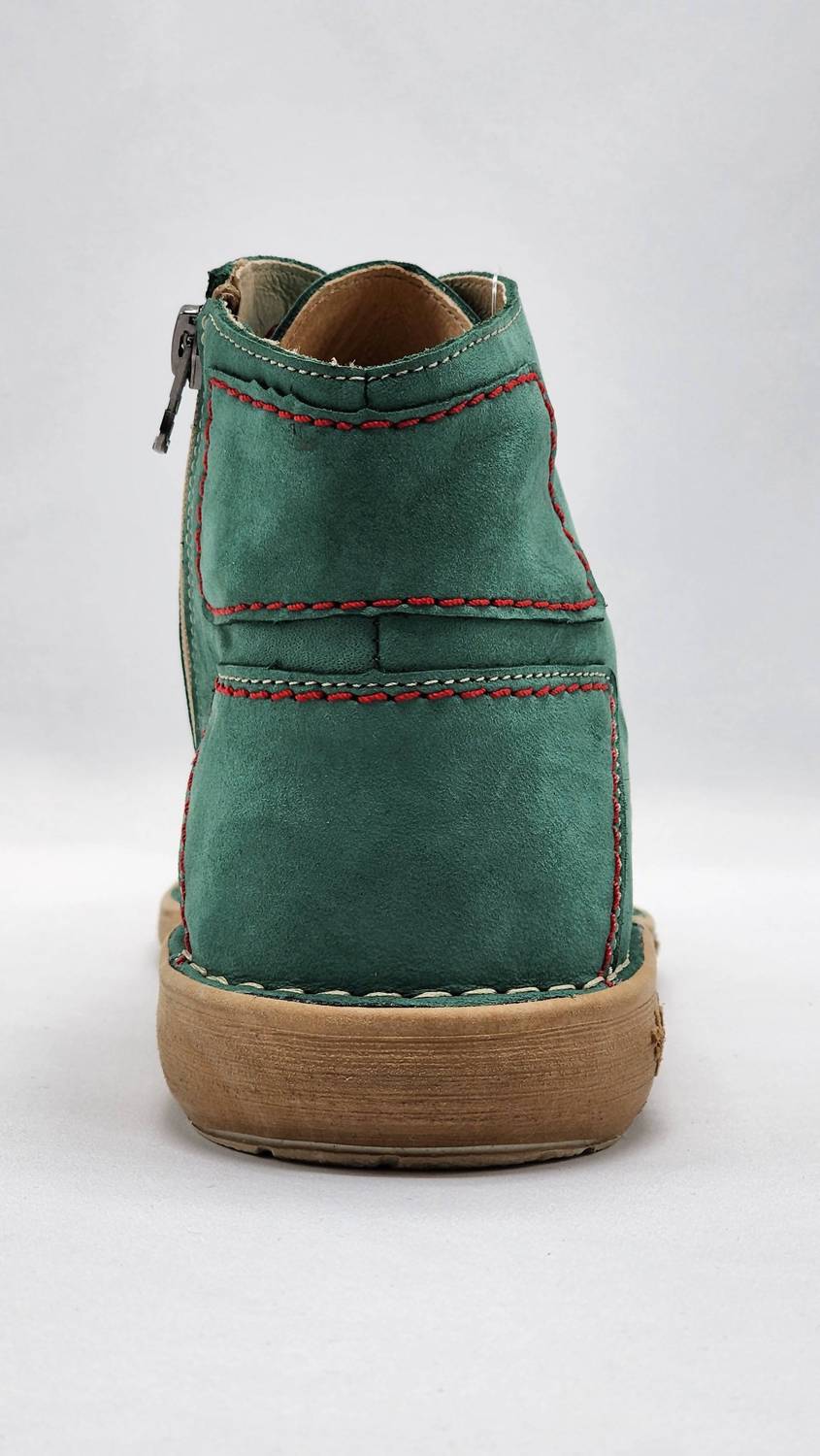 Kcr Group - Women's Old-Fashioned Zip-Up Leather Boots