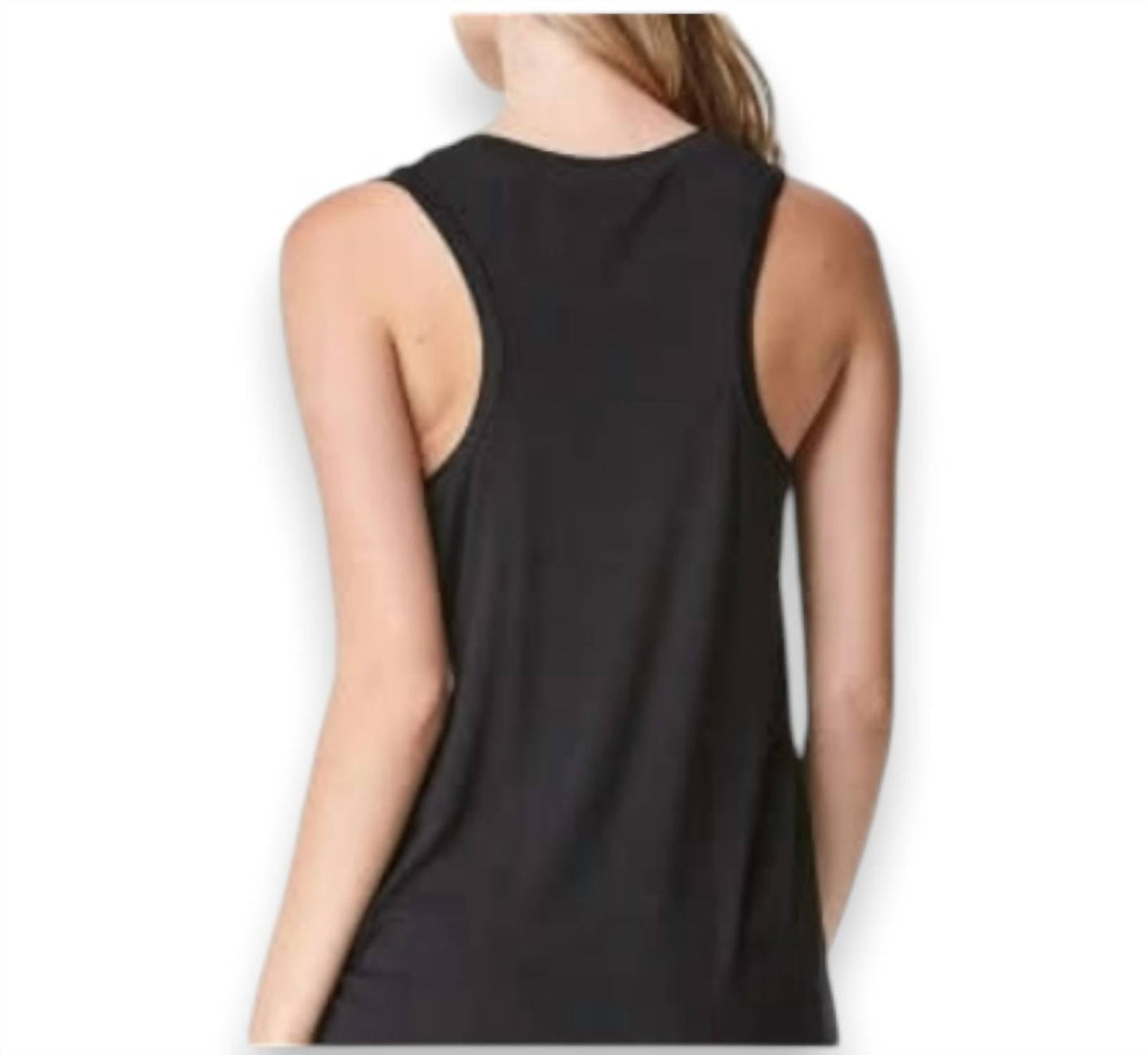 Emma'S Closet - Tie Knot Front Racerback Tank Top