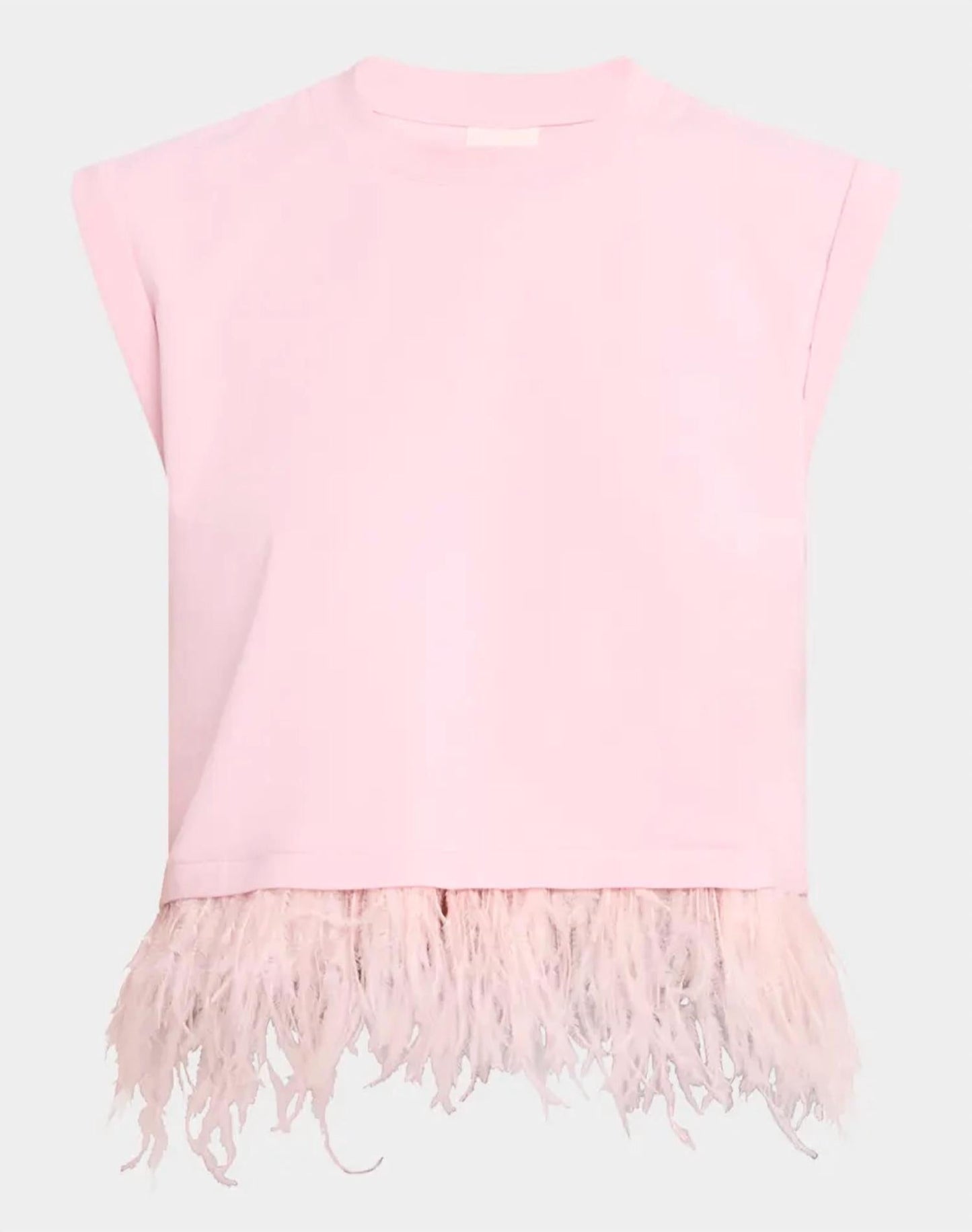 Cinq A Sept - Women's Cropped Feather Top