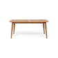 Placidity Outdoor Expandable Dining Table with Slatted Tabletop and Tapered Legs