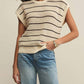 Z Supply - Ines Striped Crochet Sweater Top