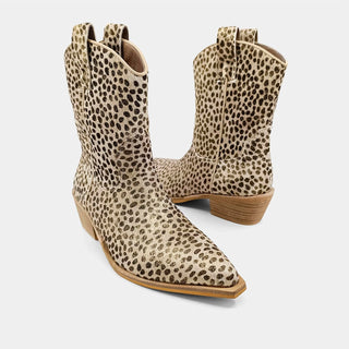 Shu Shop - Women's Toni Gold Cheetah Bootie