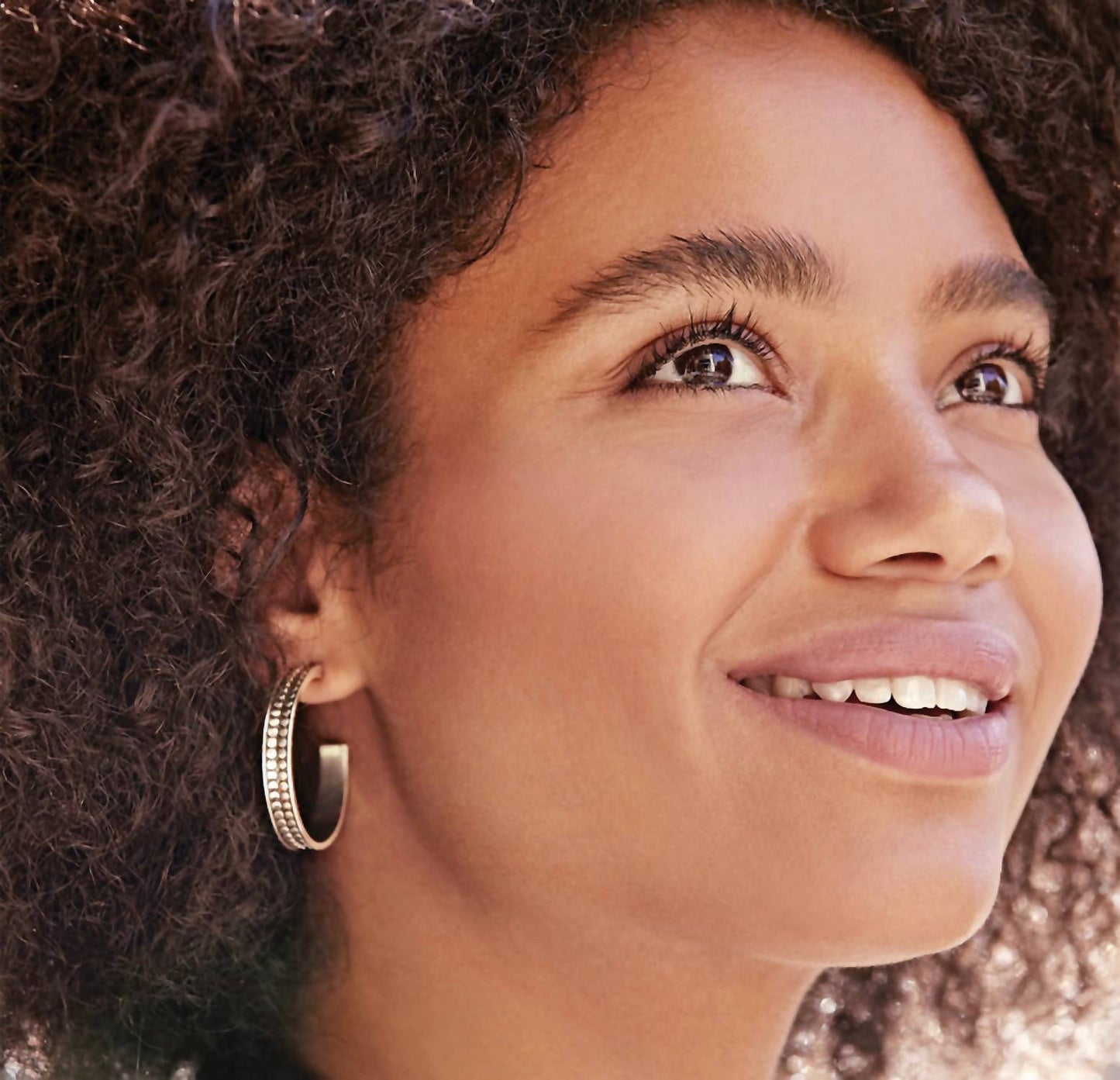 Brighton - Women's Pebble Dot Medium Hoops