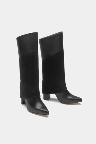 Dante Shoes - Women's Leather Tall Overlay Boots