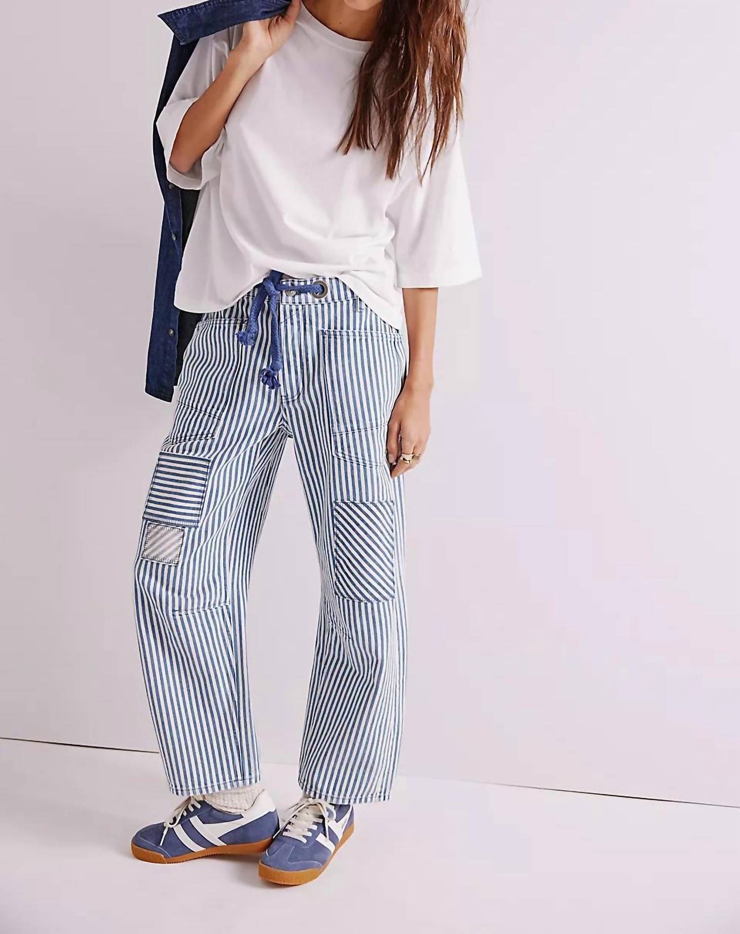 Free People - Moxie Railroad Low-slung Jeans
