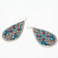 Avenue Chic - Women's Silver Leaf Charlemagne Earrings