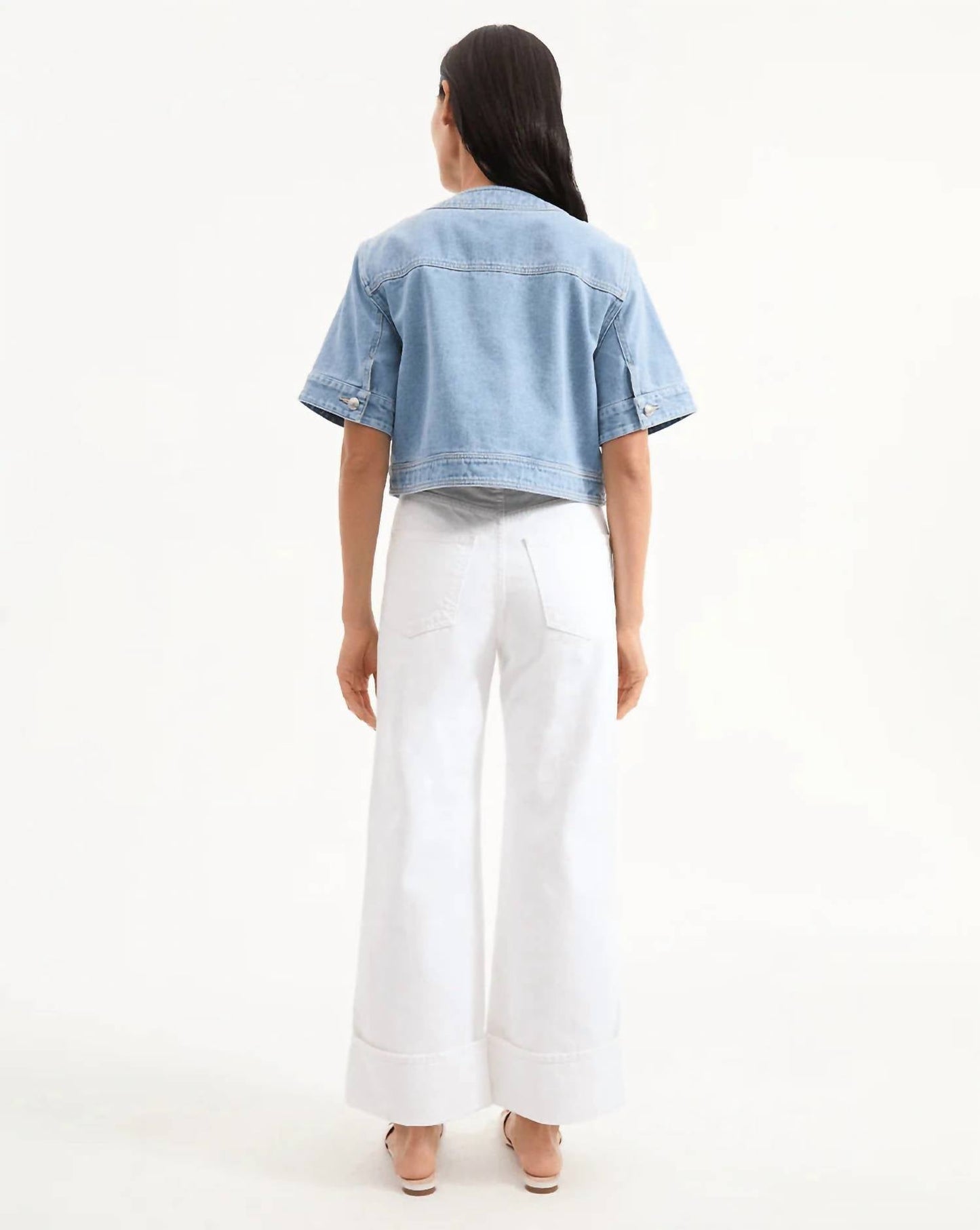 Veronica Beard - Short Sleeve Denim Jacket