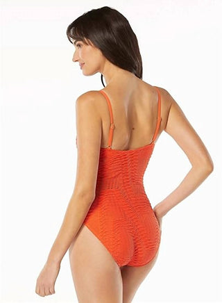 Carmen Marc Valvo - Crochet One Piece Swimsuit