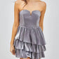 Do+Be - Open Shoulder Ruffle Mini Dress