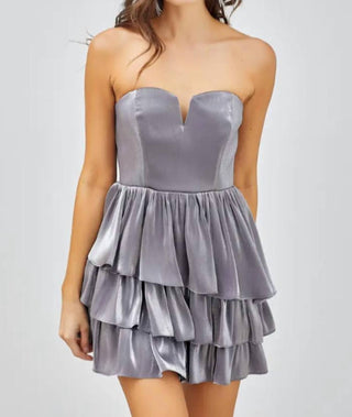 Do+Be - Open Shoulder Ruffle Mini Dress