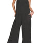 Zenana - Knit Waffle Wide Leg Overalls