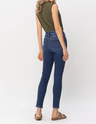 Judy Blue - High Waist Front Inseam & Slit Skinny Denim Jeans