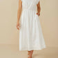 Hayden La - Floral Smocked Bubble Sleeve Midi Dress