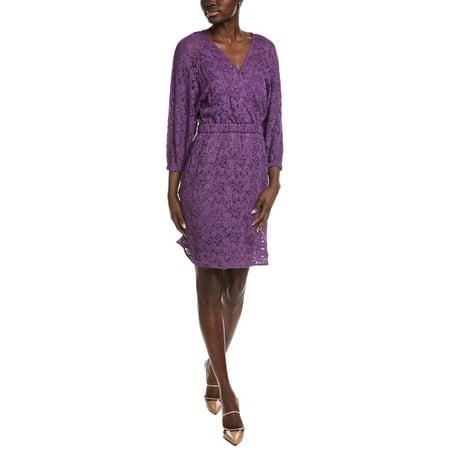 BOSS Womens Hugo Desdemona Mini Dress Purple XL