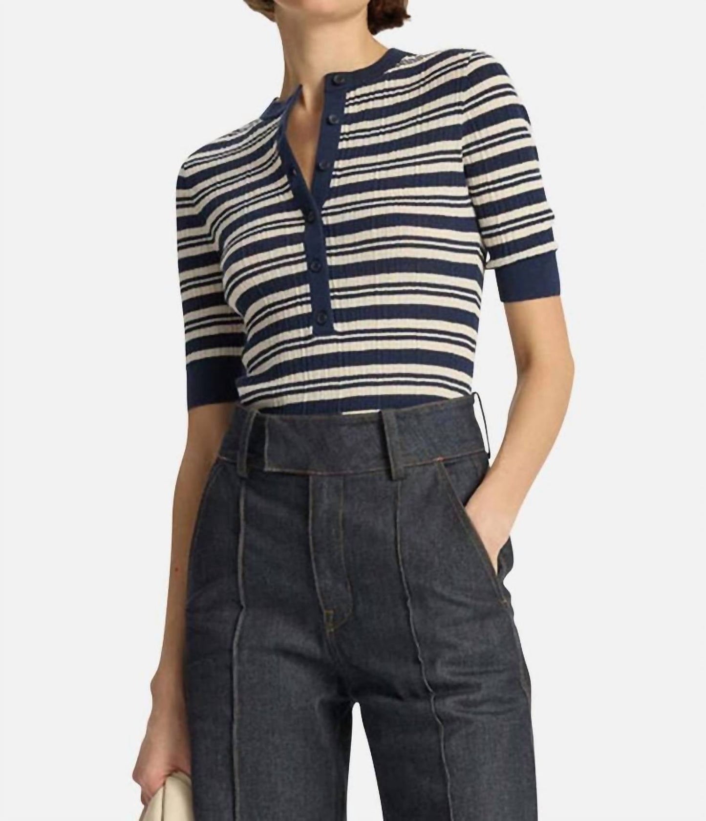 A.L.C. - Fisher Fine Cotton Knit Top