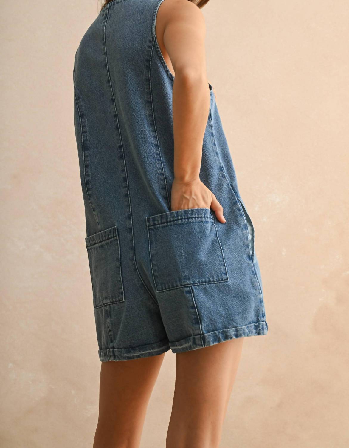 Miou Muse - Venita Button Front Romper