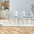 Modern Minimalist Transparent Dining Chair - 6-Piece Set