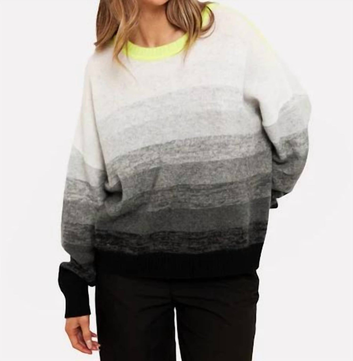 Brodie Cashmere - Gradient Fade Crew Sweater