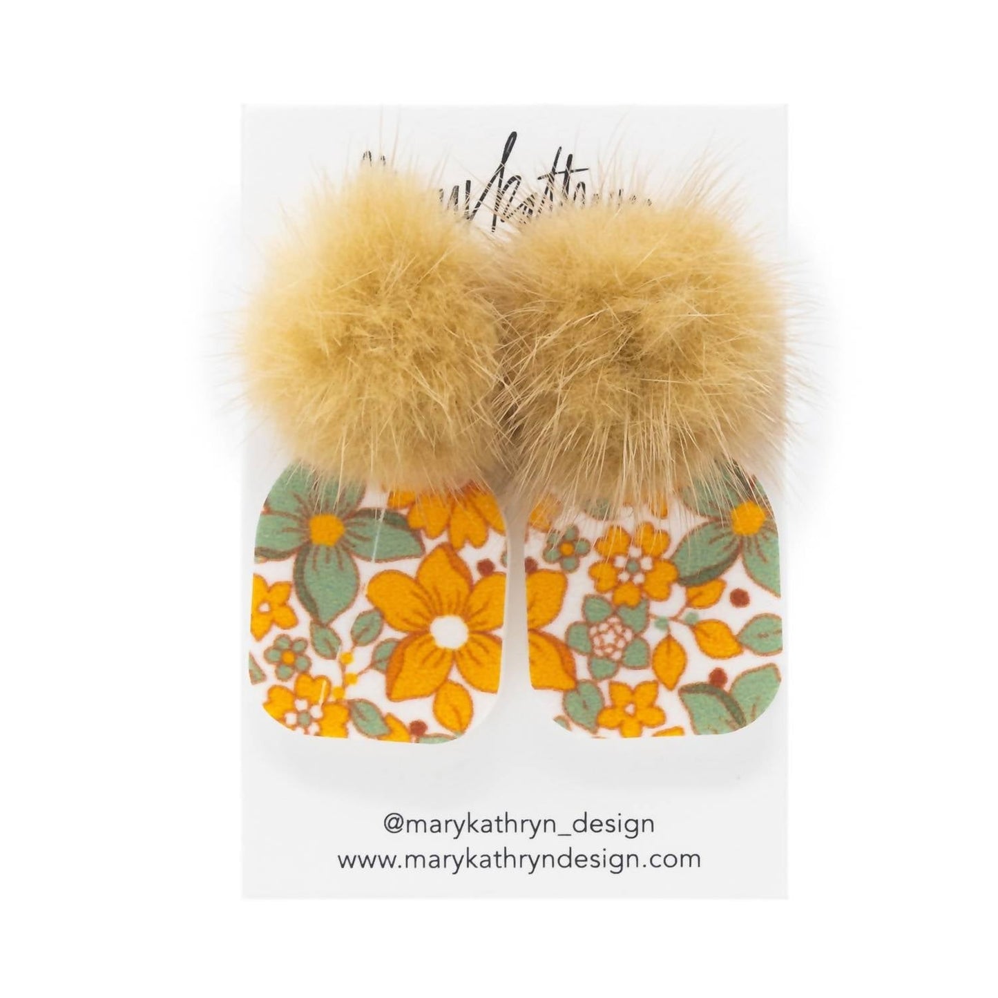 Mary Kathryn Designs - Women Flora Puff Earrings