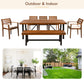 GO Outdoor Wood Dining Set For 7-8 Persons