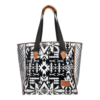 Hooey - Women's Puebla Stone Aztec Pattern Tote Bag