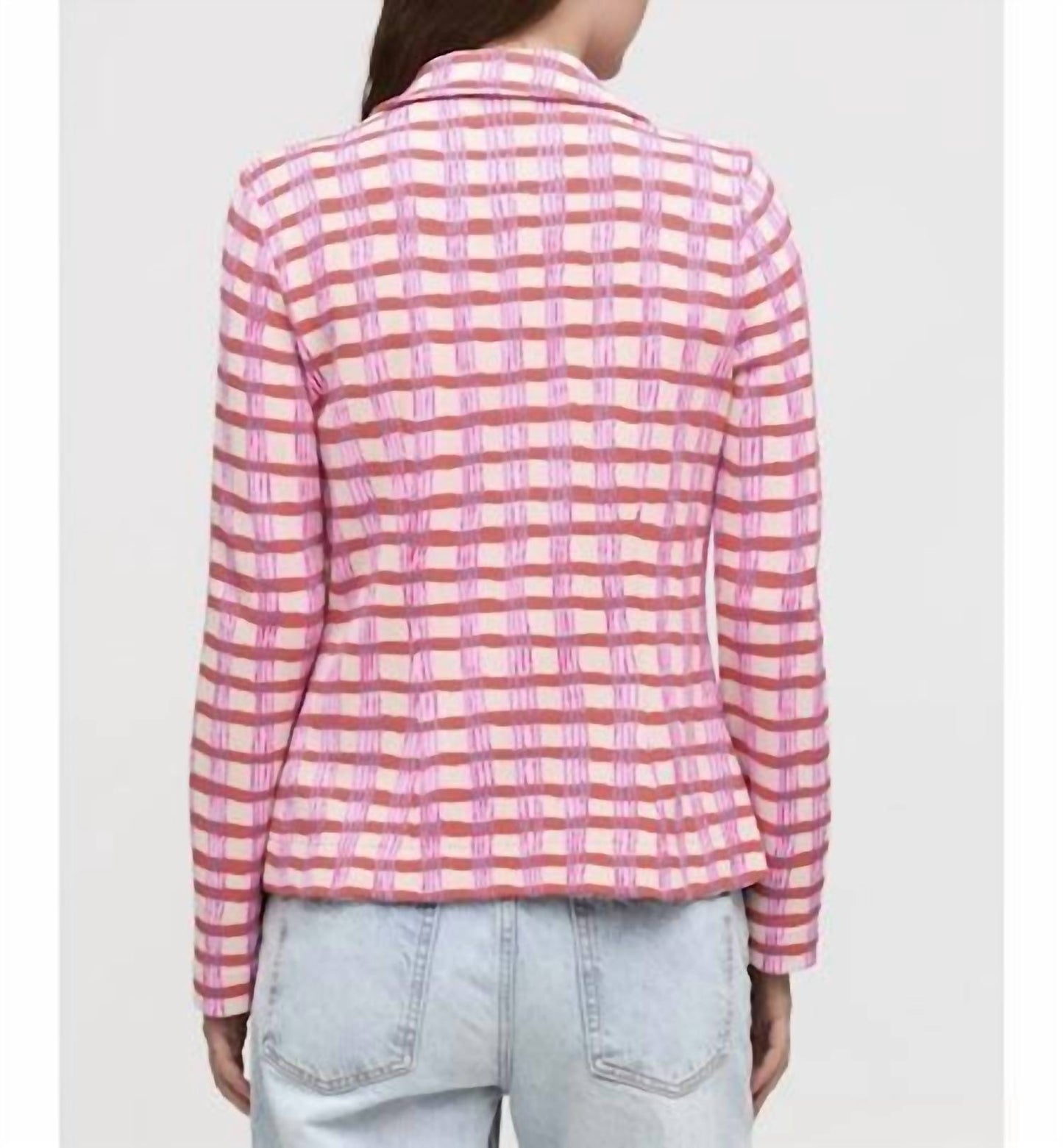 Aldo Martins - Pink Check Knit Jacket