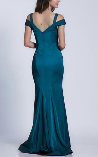 Dave & Johnny - Off The Shoulder Long Dress