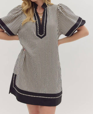 Entro - Pepper Stripe Mini Dress