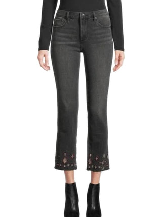 Driftwood - Colette Embroidered Cropped Jeans