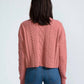Askk Ny - Cable Cropped Crew Sweater