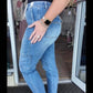 Judy Blue - High Waist Cargo Cuffed Jogger Jeans