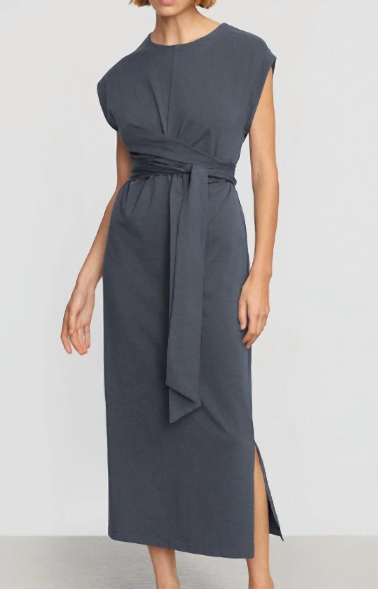 Modern Citizen - Fei Organic Cotton Tie-front Midi Dress