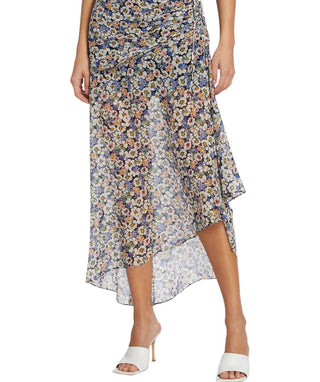Veronica Beard - Lucien Silk Floral Midi Skirt