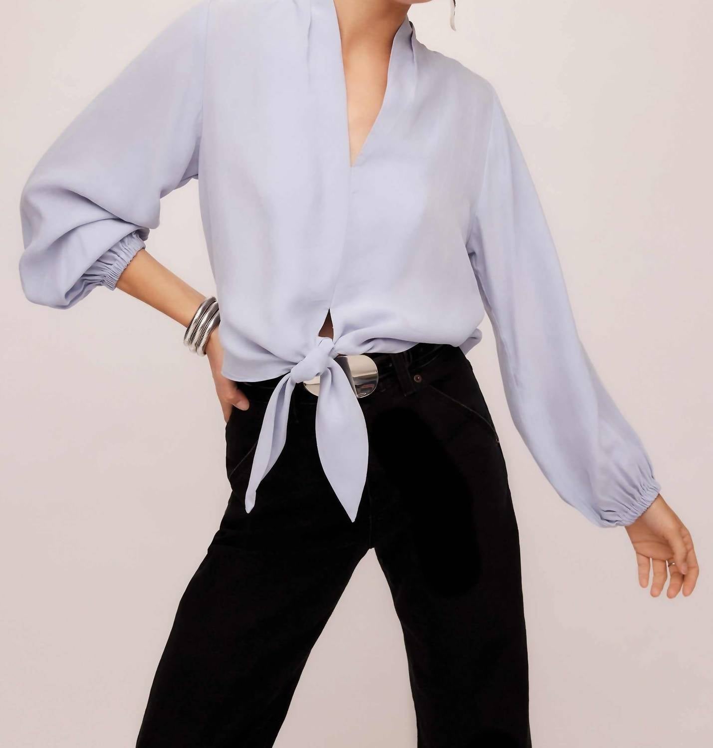 Fifteen Twenty - Capri Tie-Front Blouse