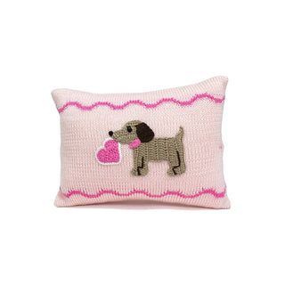 Melange De Blanc - Valentine Puppy Dog Mini Pillow