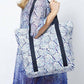 Hana - Women's Shell Pattern Tropical Print Vacation Travel Tote Bag