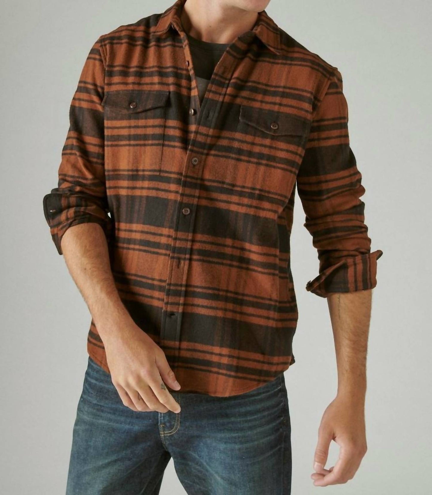 Lucky Brand - Plaid Workwear Clould Flannel