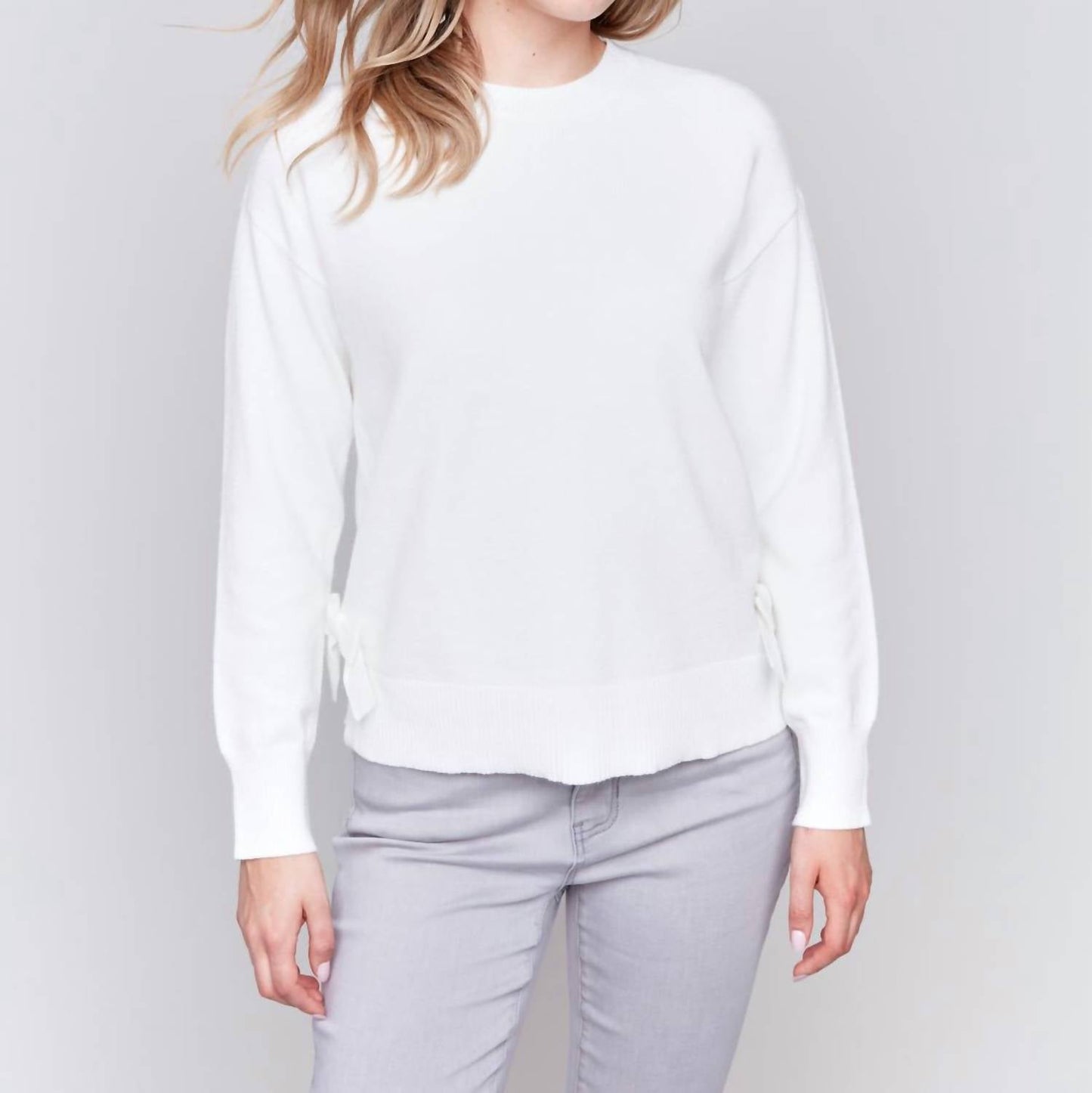 Charlie B - Crewneck Bow Sweater