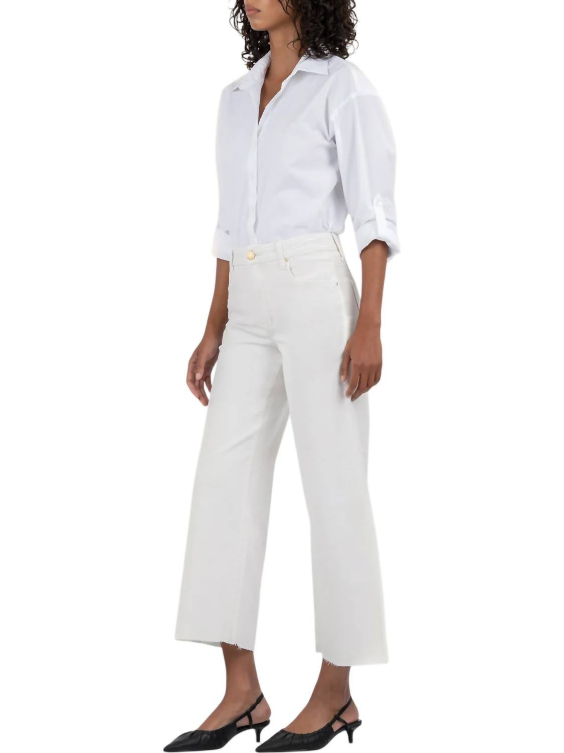 Kut From The Kloth - Meg Velvet High Rise Wide Leg Pants