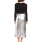 Fifteen Twenty - Kaia Faux Leather Front Slit Midi Skirt