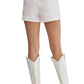 Entro - TEXTURED HIGH WAIST SHORTS
