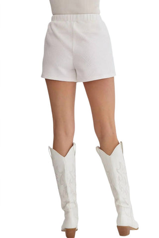 Entro - TEXTURED HIGH WAIST SHORTS