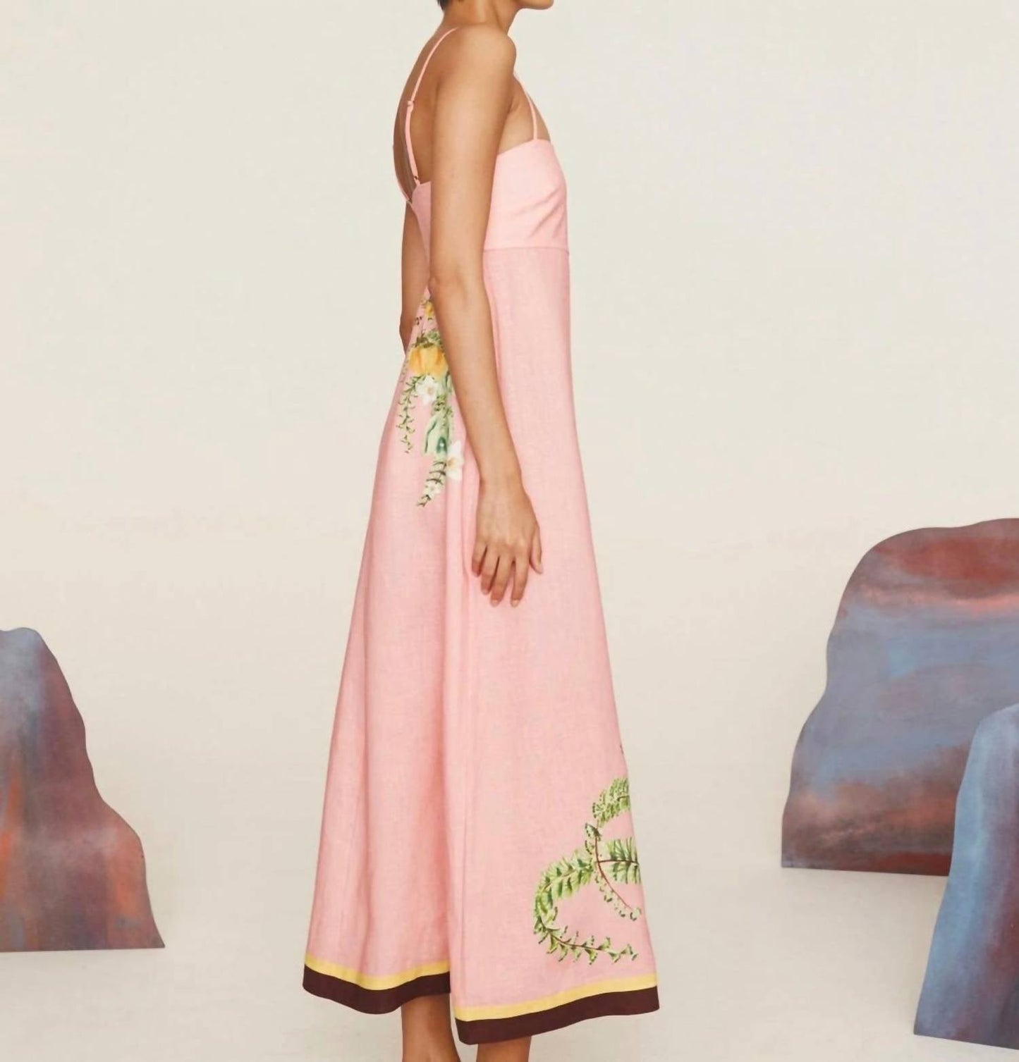 Alemais - Papaya Maxi Sundress