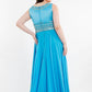 Rachel Allan - Boatneck Beaded Chiffon Prom Gown