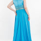 Rachel Allan - Boatneck Beaded Chiffon Prom Gown