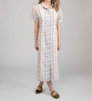Beau & Ro - Kris Ikat Stripe Maxi Dress