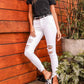 Hidden - Amelia Distressed Denim High Rise Skinny Jeans