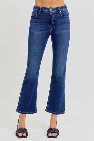 Risen - Women's Imelda High Rise Crop Bootcut Jeans